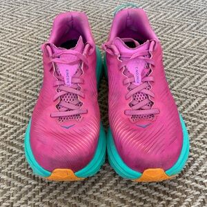 hoka one rincon 3 womens size 8.5 shoes pink athletic running sneakers gym